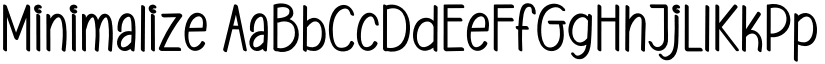 Minimalize font