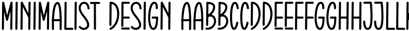 Minimalist Design font