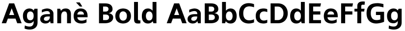 Aganè Bold font