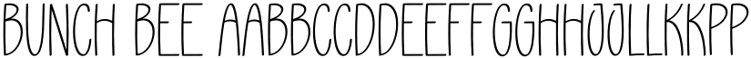 Bunch Bee font