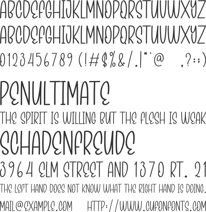 Beautiful Lake font preview