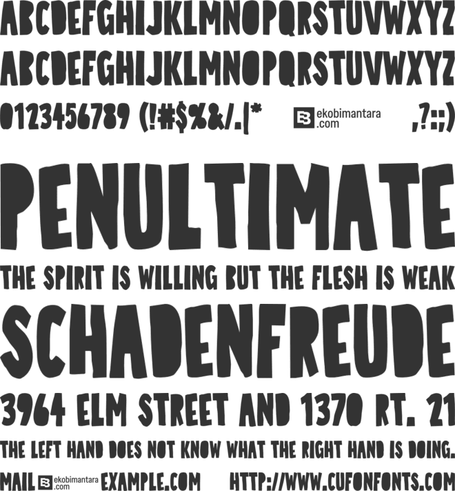 Quick Trick font preview