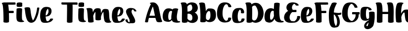 Five Times font download