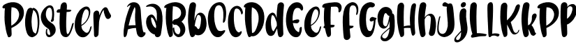 Poster font