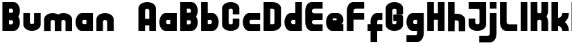 Buman font