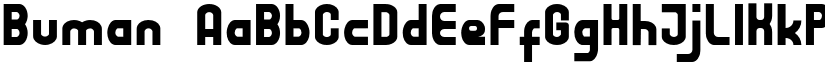 Buman font