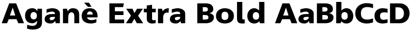 Aganè Extra Bold font