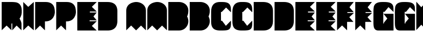 Ripped font