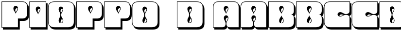 Pioppo 3D font