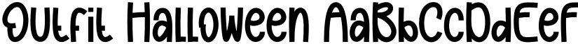Outfit Halloween font
