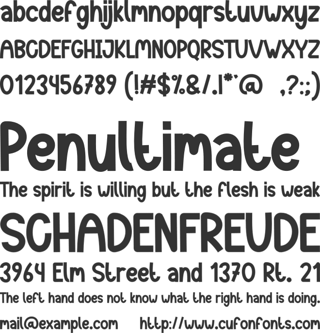 Winter Whimsy font preview