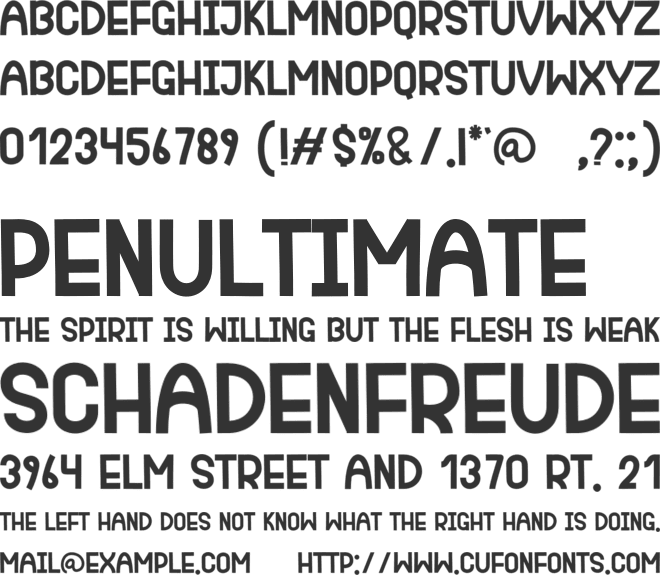 Beach Kite font preview