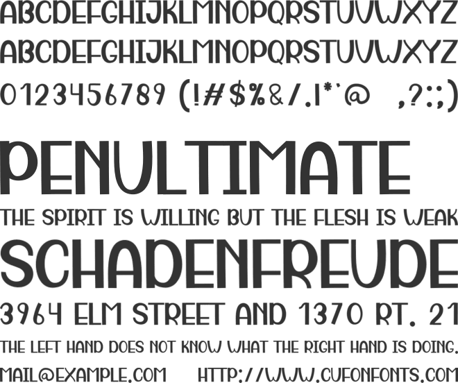 Giant Pumpkin font preview