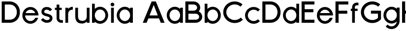 Destrubia font