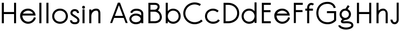 Hellosin font