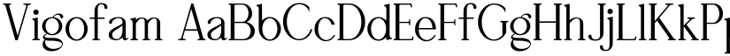 Vigofam font
