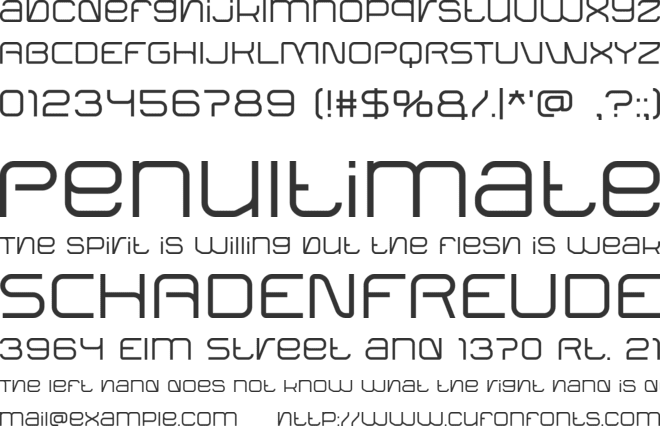 MEREDIUZ font preview