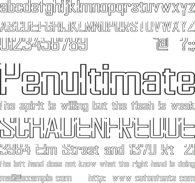 Stellarum font preview