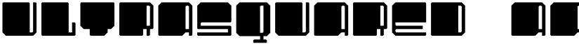 UltraSquared font