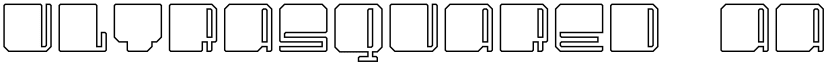 UltraSquared font