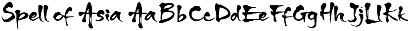 Spell of Asia font