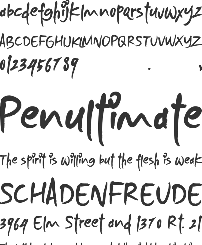 Japanese Ramen font preview