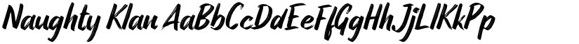 Naughty Klan font download
