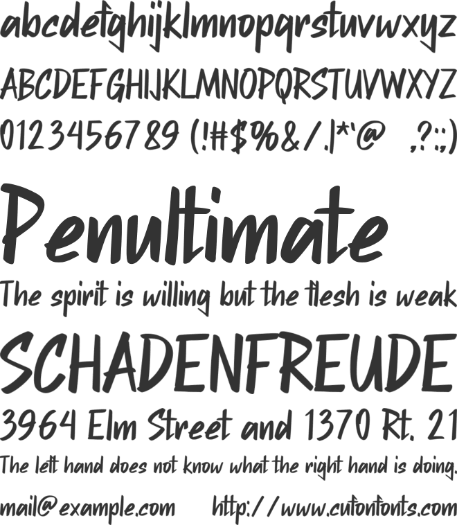 FAST KICK font preview