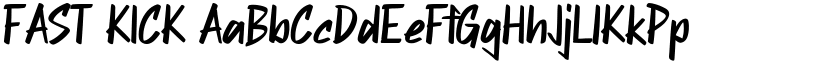 FAST KICK font