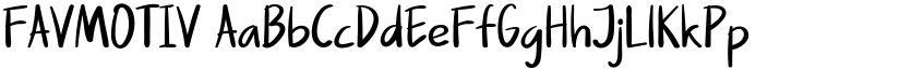 FAVMOTIV font