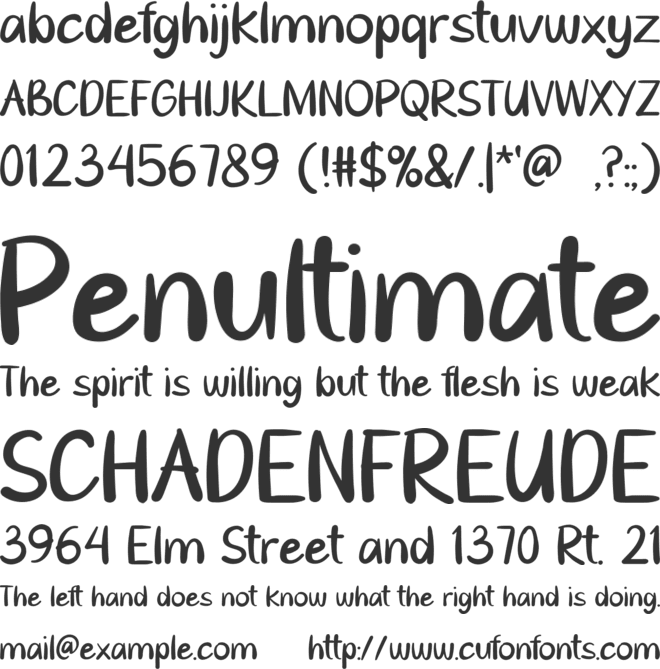 Goresan Pena font preview