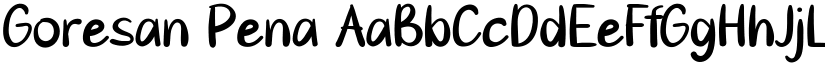 Goresan Pena font download