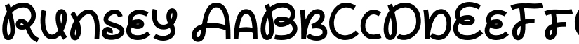 Runsey font