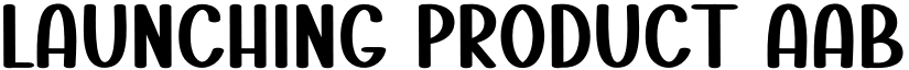 Launching Product font