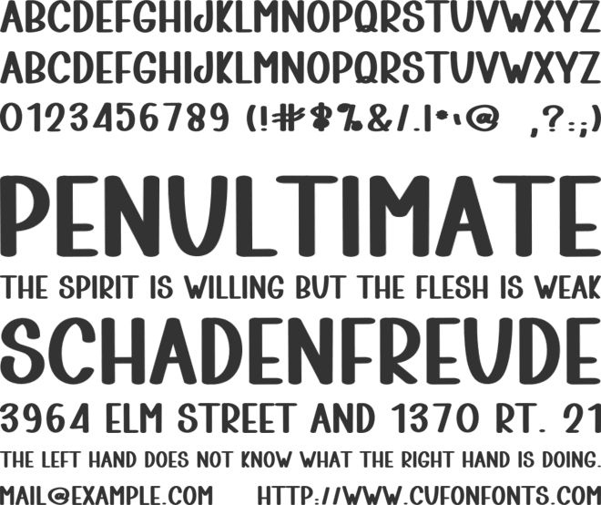 Tropical Summer font preview