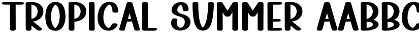 Tropical Summer font