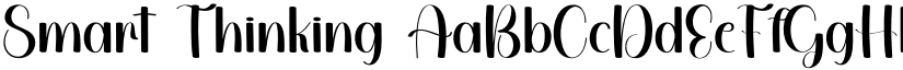 Smart Thinking font