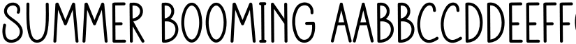 Summer Booming font