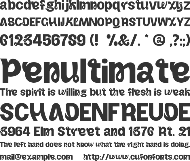fexar font preview
