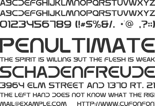 Broval font preview
