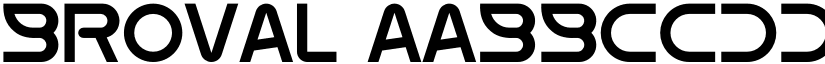 Broval font