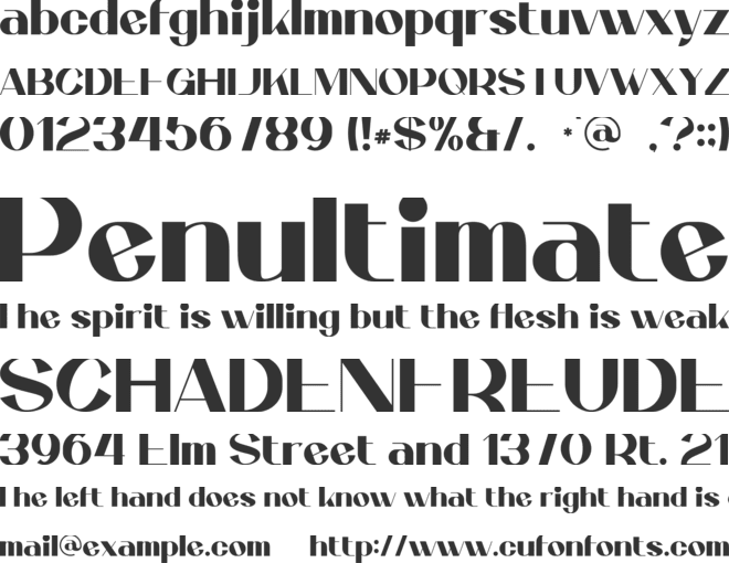 Vianelle font preview