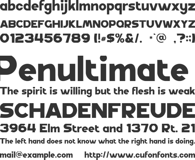 Callips font preview