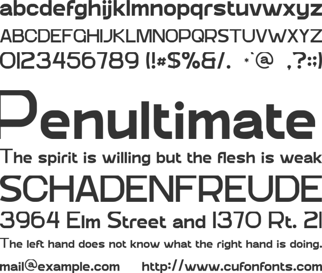 Attort font preview