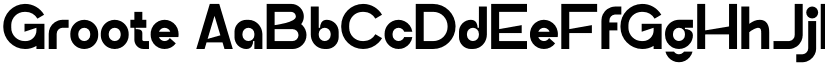 Groote font