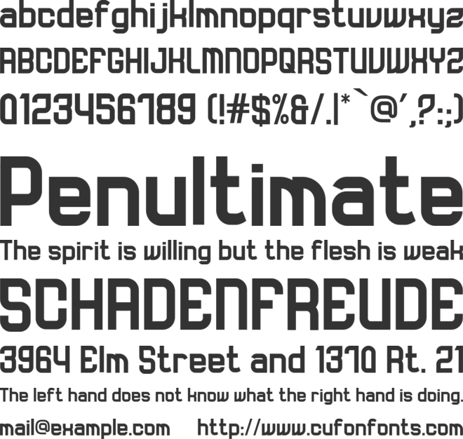 ROLLIV font preview