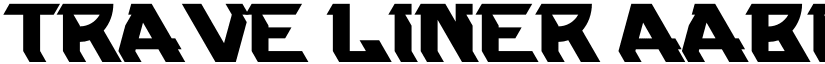 Trave Liner - font download