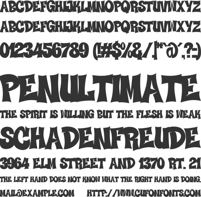 Voids Bloom font preview