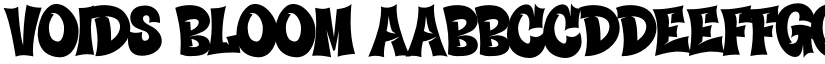 Voids Bloom font