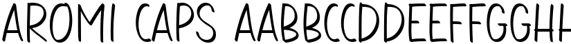 Aromi Caps font